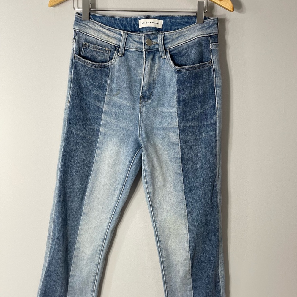 High-Waisted two toned jeans from Flying Monkey